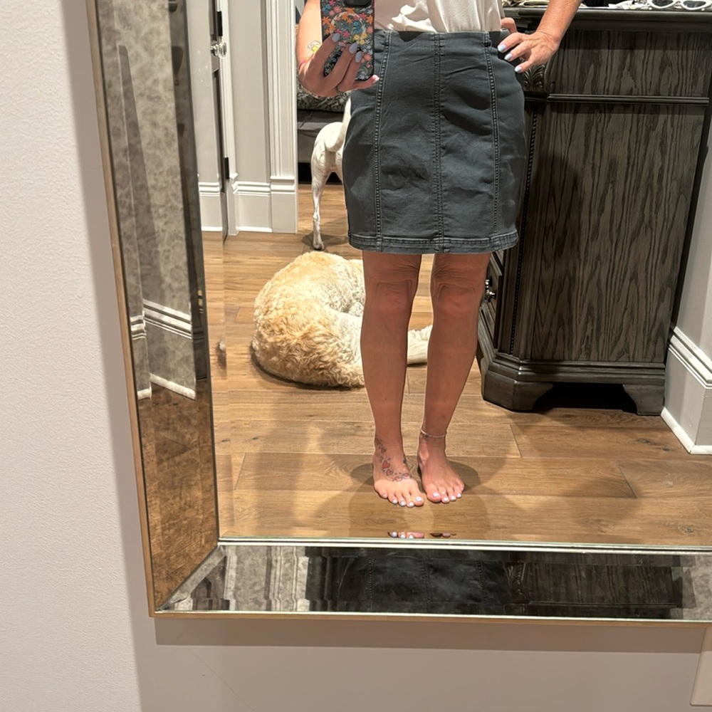 Free people gray skirt size 12